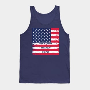 fourth of July Independence day American Flag Tank Top